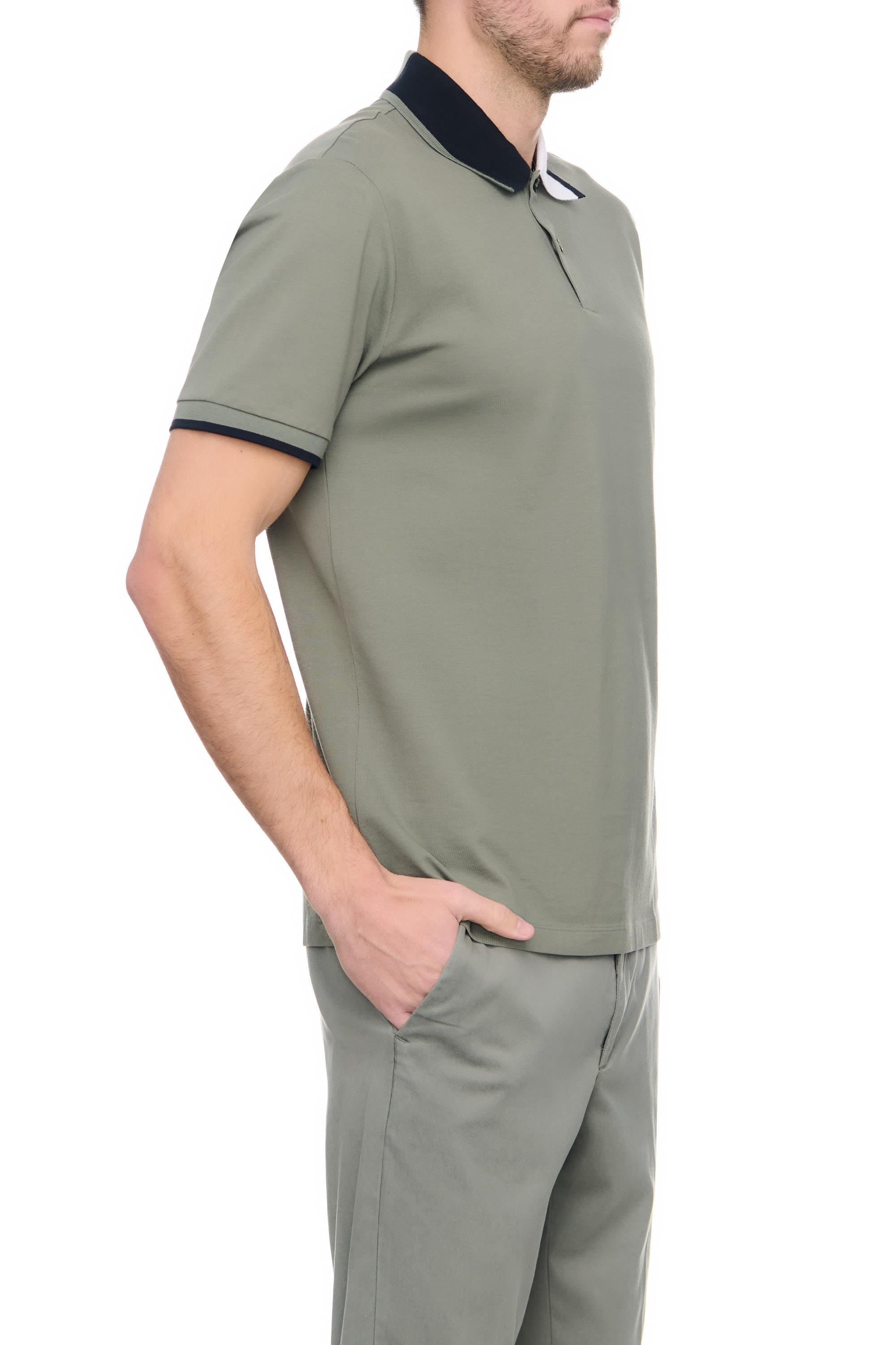BOSS BOSS Erkek regular fit Kısa Kollu logolu polo Yaka Yeşil Polo Yaka T-Shirt 50488275-343