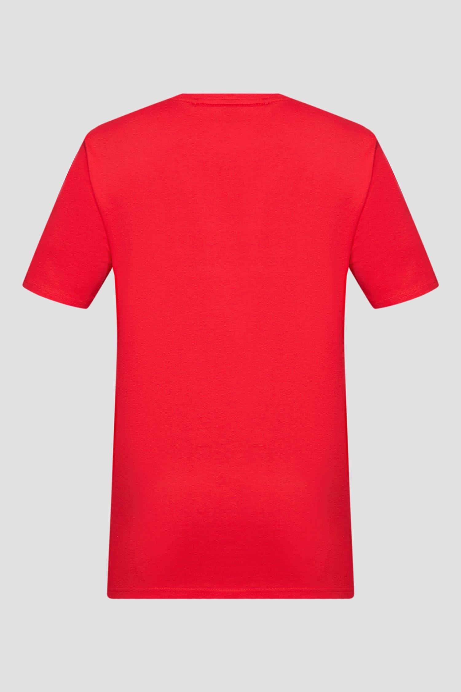 BOSS BOSS Erkek regular fit Kısa Kollu Düz Bisiklet Yaka Kırmızı T-Shirt 50489420-628