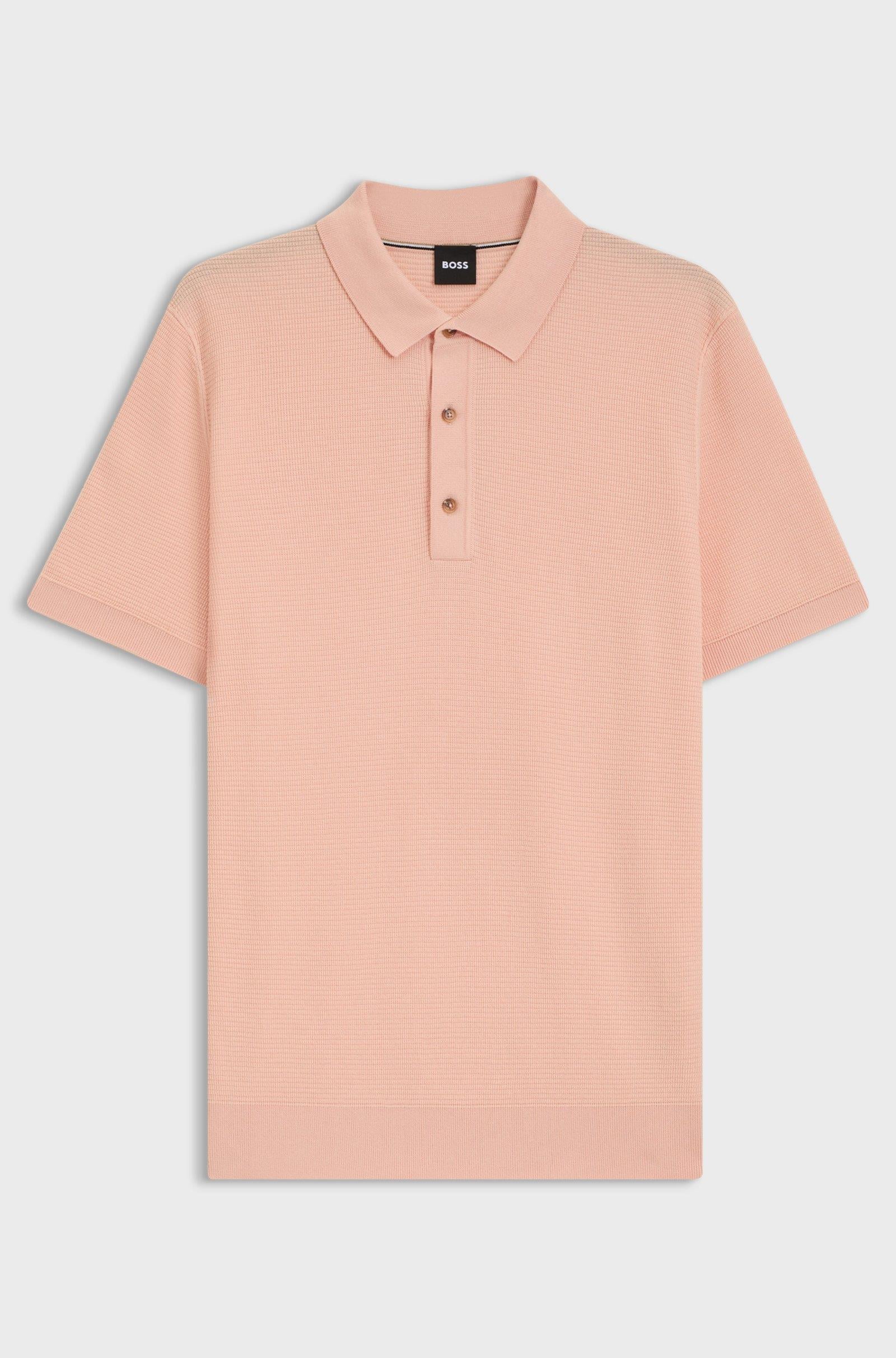 BOSS BOSS Erkek Regular Fit Kısa Kollu Pamuk Karışımlı Örme Pembe T-Shirt 50543148-683