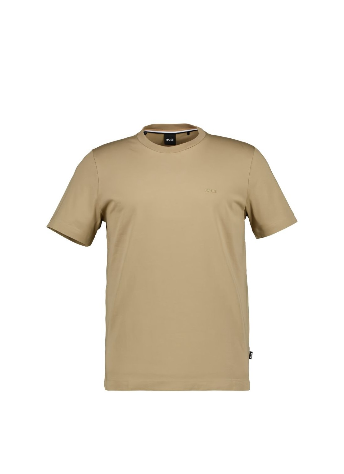 BOSS  BOSS Erkek regular fit Kısa Kollu Düz Bisiklet Yaka Açık Kahve T-Shirt 50468347-252