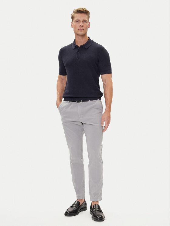 BOSS  BOSS Erkek Regular Fit Kısa Kollu Pamuk Karışımlı Örme Lacivert T-Shirt 50543148-404