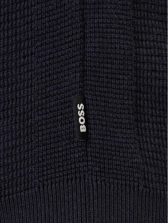 BOSS  BOSS Erkek Regular Fit Kısa Kollu Pamuk Karışımlı Örme Lacivert T-Shirt 50543148-404