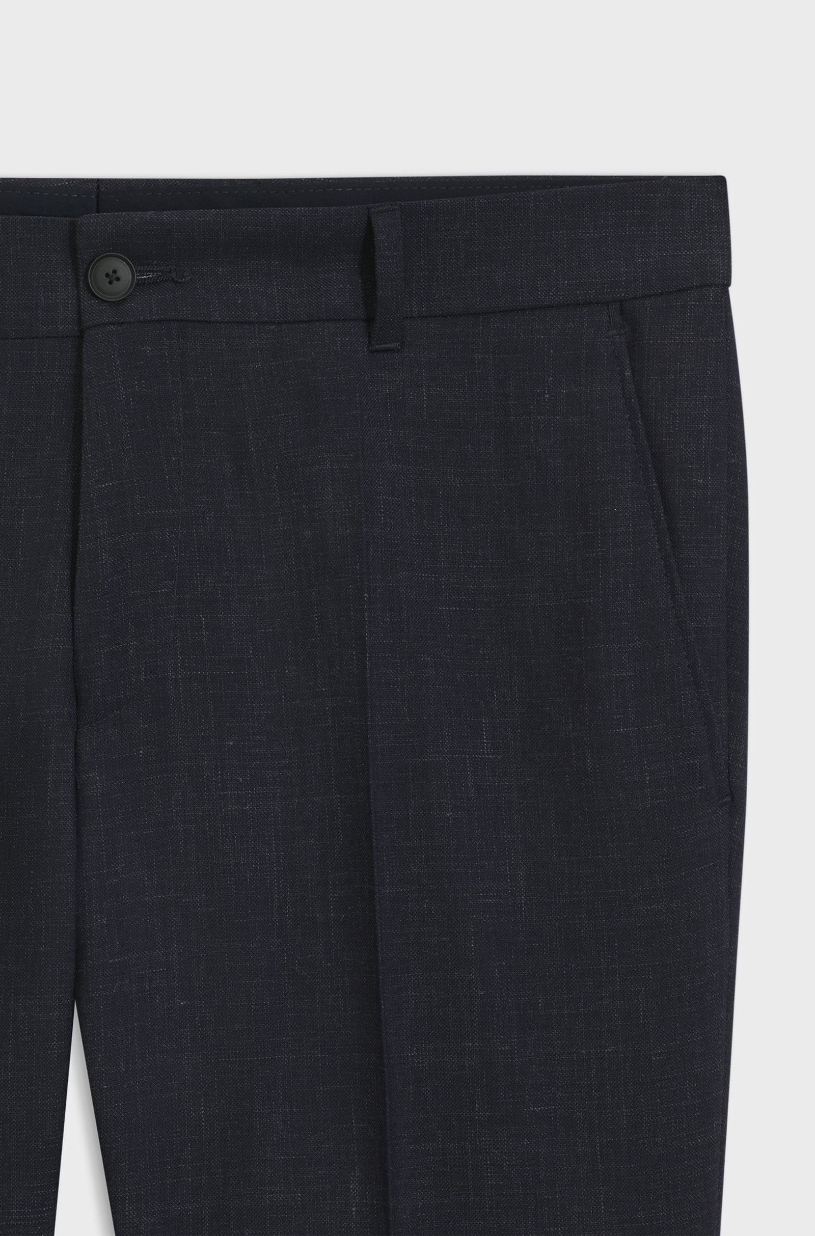BOSS  BOSS Erkek Regular Fit Normal Bel Düz Paça Lacivert Pantolon 50567526-404