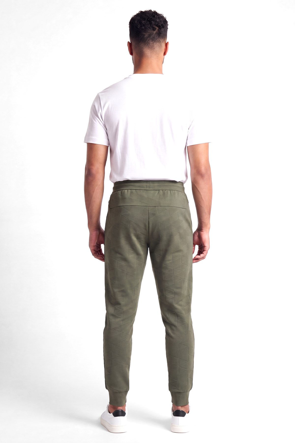 BOSS  BOSS Erkek Regular Fit Normal Bel Daralan Paça Pamuklu Haki Eşofman Altı 50566815-398