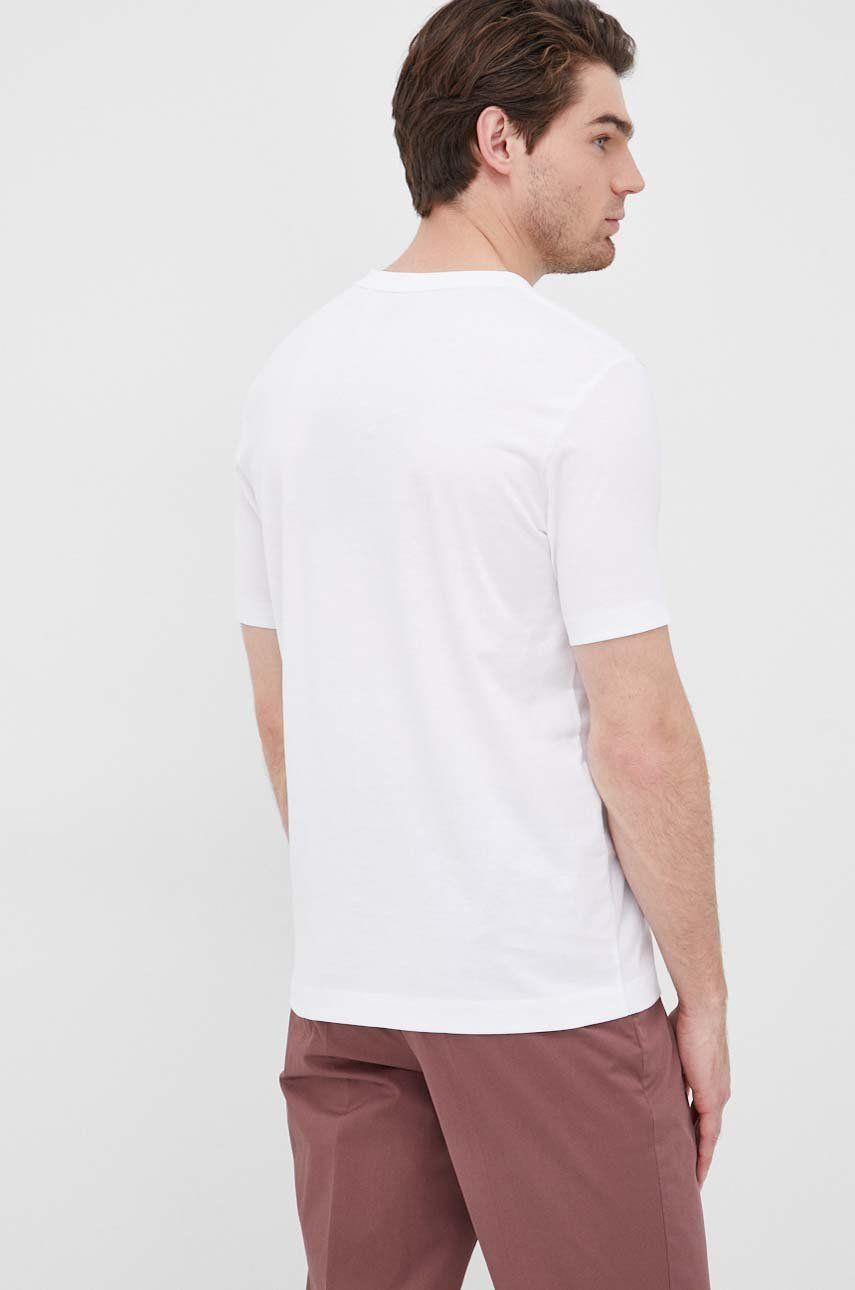 BOSS BOSS Erkek Regular Fit Pamuklu V Yaka Kısa Kollu Beyaz T-Shirt 50468348-100