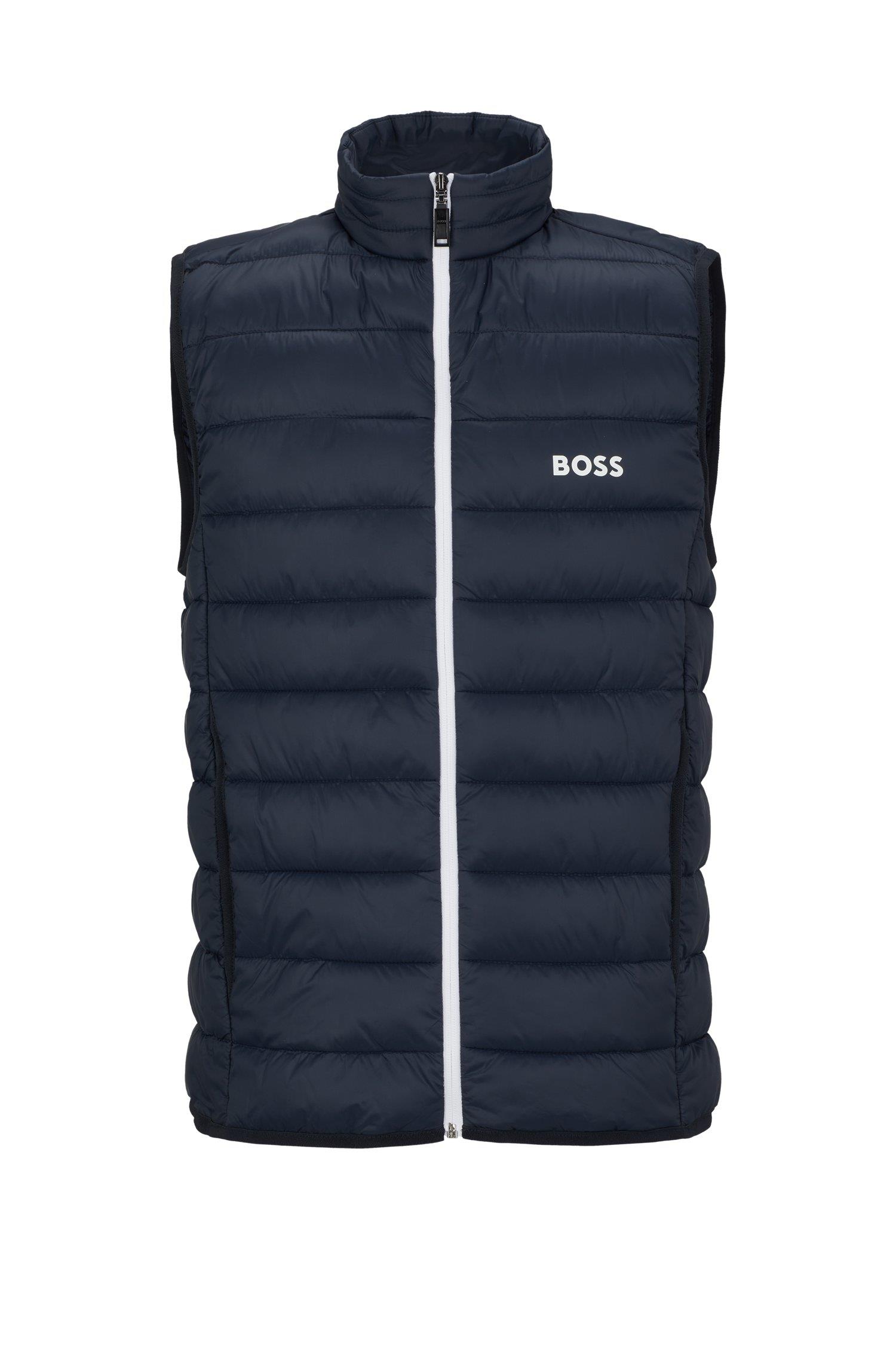 BOSS BOSS Erkek regular fit Uzun Kollu düz Lacivert Mont 50472473-402