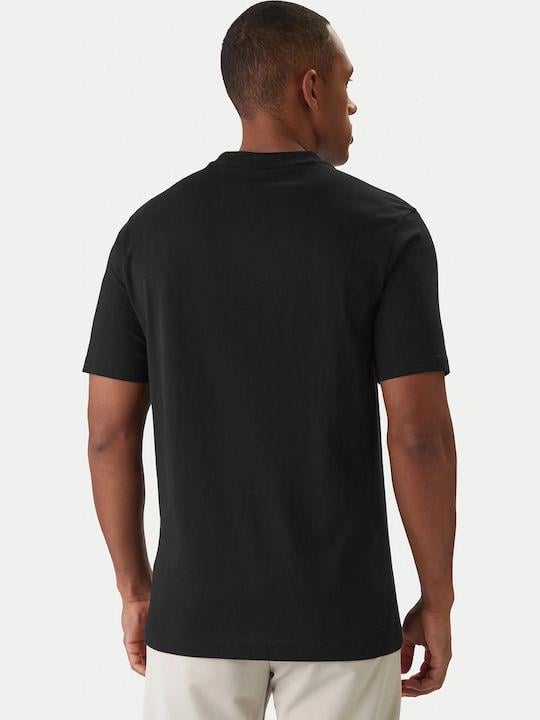 BOSS  BOSS Erkek Regular Fit Yuvarlak Yakalı Pamuklu Kısa Kollu Siyah Polo Yaka T-Shirt 50553652-001