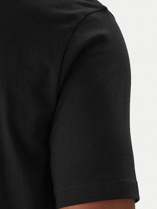 BOSS  BOSS Erkek Regular Fit Yuvarlak Yakalı Pamuklu Kısa Kollu Siyah Polo Yaka T-Shirt 50553652-001