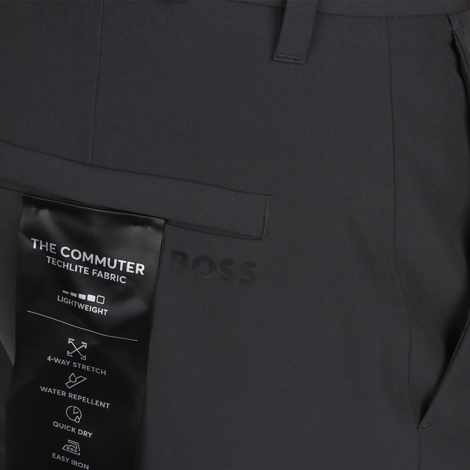 BOSS BOSS Erkek Slim Fit Çabuk Kuruyan Su Tutmayan Dar Paça Antrasit Pantolon 50534303-027