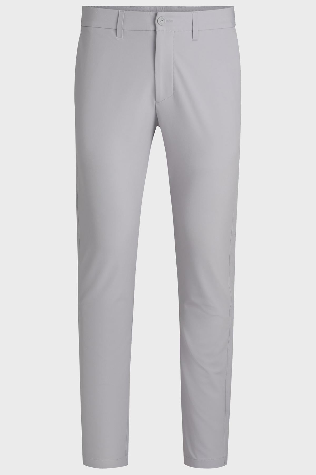 BOSS BOSS Erkek Slim Fit Çabuk Kuruyan Su Tutmayan Dar Paça Gri Pantolon 50534303-054