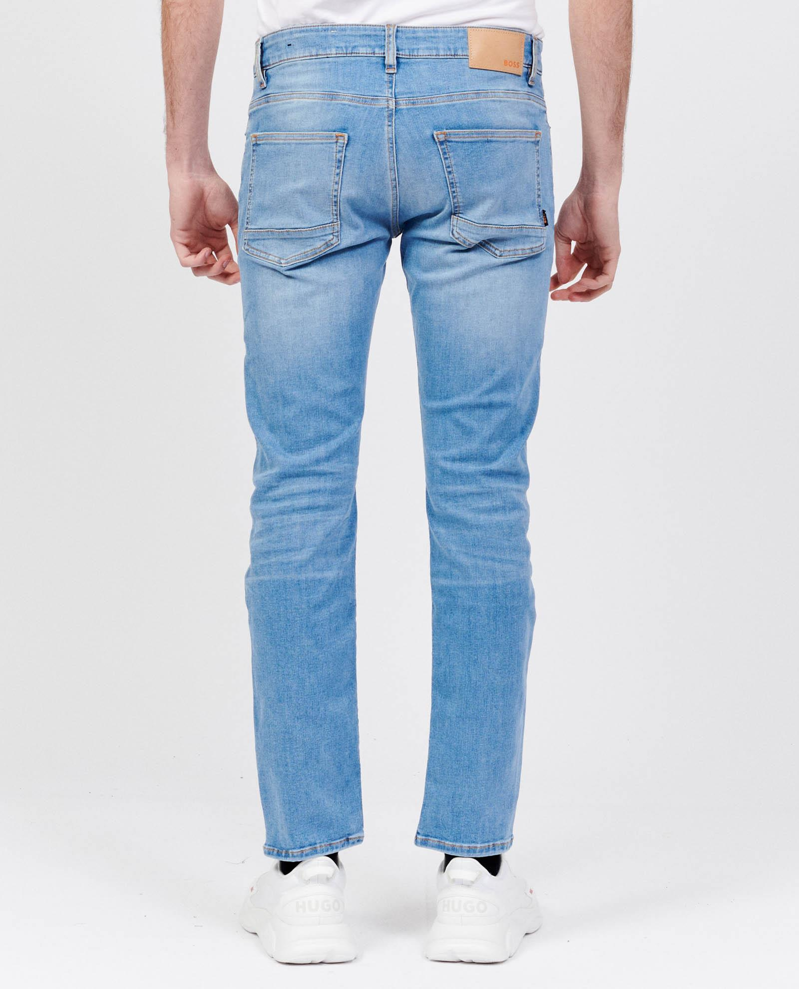BOSS BOSS Erkek Slim Fit Düz Dar Kesim Mavi1 Jeans 50488327-432
