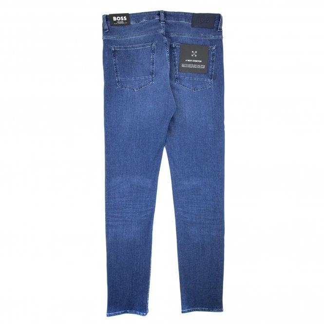 BOSS BOSS Erkek Slim Fit Normal Bel Pamuklu Mavi Jeans 50480729-428