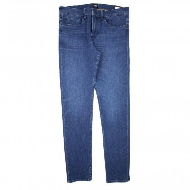 BOSS BOSS Erkek Slim Fit Normal Bel Pamuklu Mavi Jeans 50480729-428