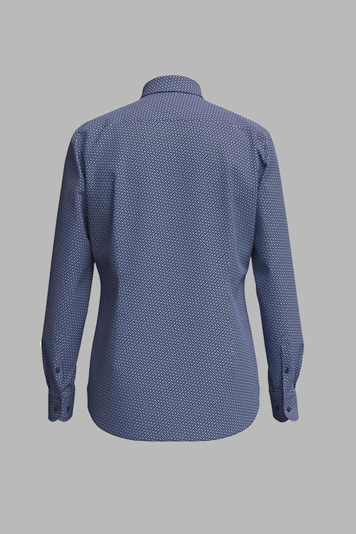 BOSS BOSS Erkek Uzun Kollu Slim Fit Düğmeli Gömlek Lacivert Gömlek 50478620-410