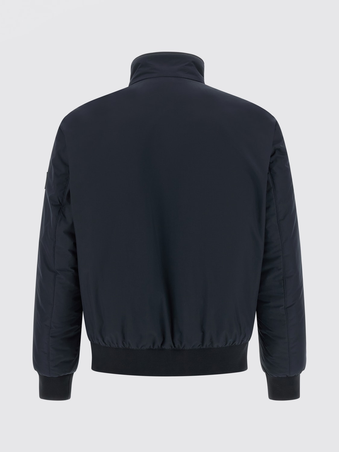 BOSS  BOSS Erkek Yüksek Yaka Regular Fit Fermuarlı İç Cepli Uzun Kollu Lacivert Ceket 50553625-404