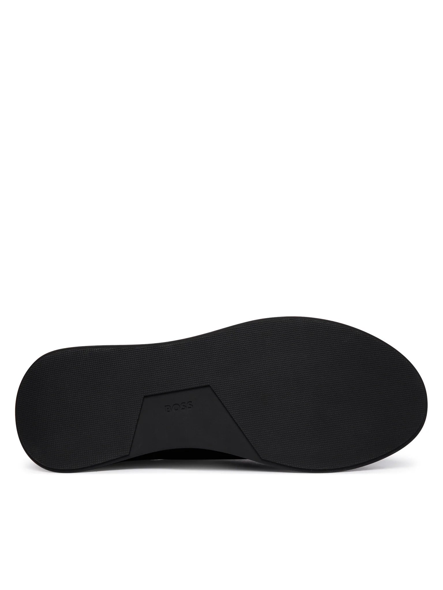 BOSS  BOSS Erkek Yumuşak Süet Deri Bağcıklı Süper Hafif Dış Taban Siyah Sneaker 50568773-005