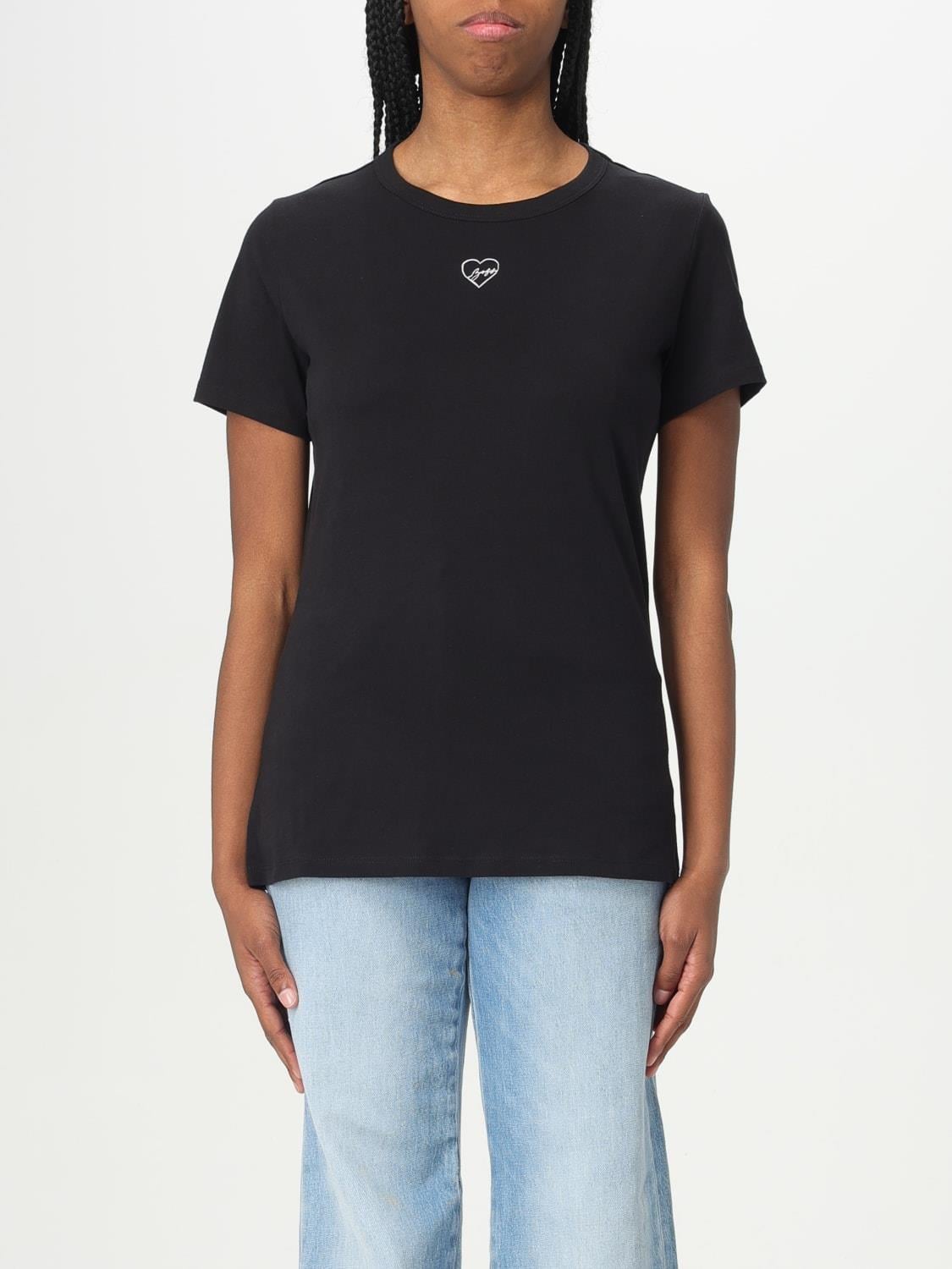 BOSS BOSS Kadın Dar Kalıp %100 Pamuklu Dark Kalıp Kısa Kollu Siyah T-Shirt 50540260-001