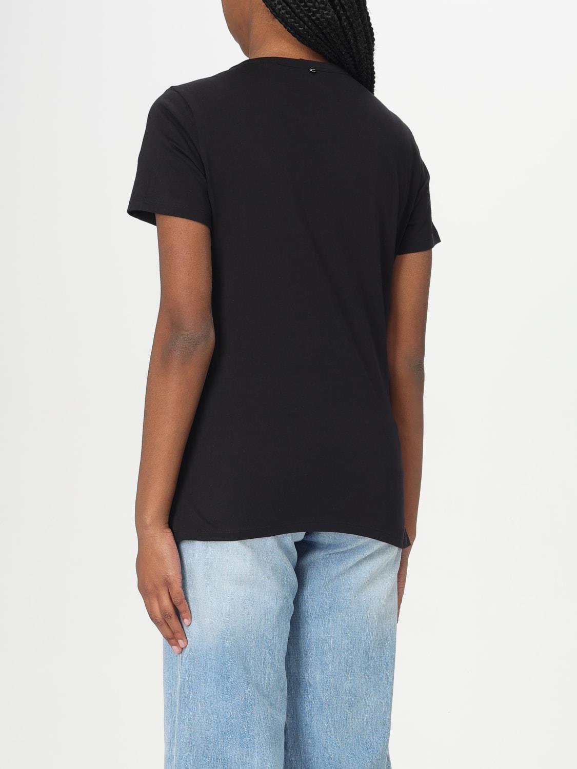 BOSS BOSS Kadın Dar Kalıp %100 Pamuklu Dark Kalıp Kısa Kollu Siyah T-Shirt 50540260-001