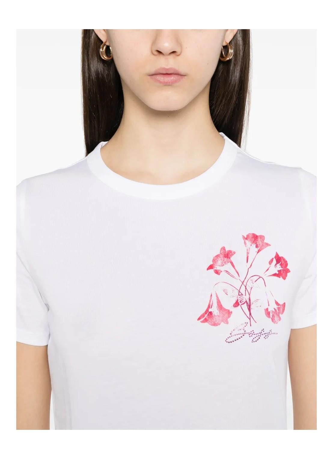 BOSS BOSS Kadın Dokuma Kumaş Dar Kalıp Yuvarlak Yakalı Kısa Kollu Beyaz2 T-Shirt 50535322-102