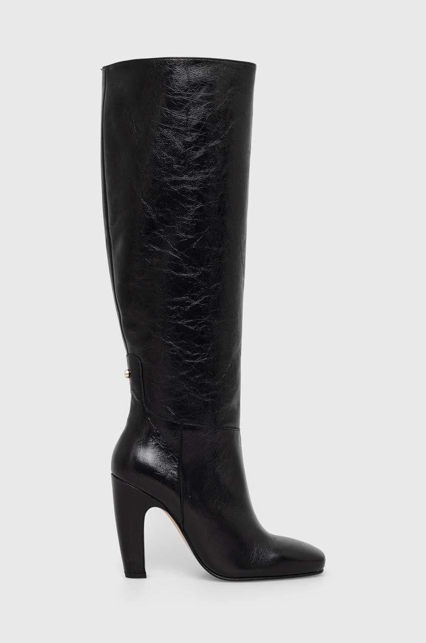 BOSS BOSS Kadın Marka Logolu Düz Taban Kaydırmaz Günlük Kullanım Siyah Bot & Bootie 50504504-001