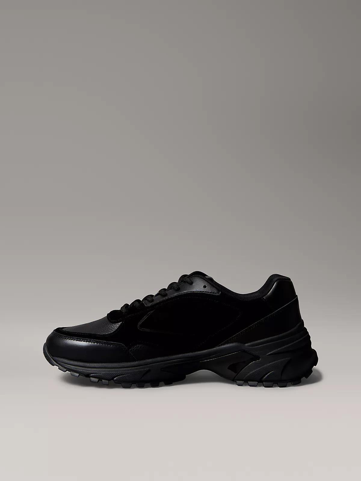 Calvin Klein Calvin Klein Erkek %100 Deri Rahat Taban CK Logolu Siyah Sneaker YM0YM01289-0GJ