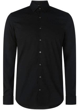 Calvin Klein Calvin Kleın Erkek %100 Pamuklu İnce Düğmeli Siyah-Beyaz Gömlek K10K108120-0GN