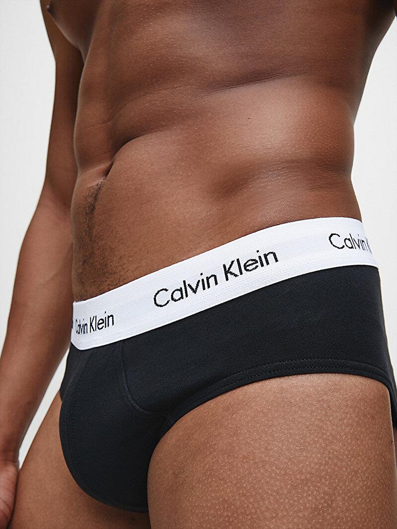 Calvin Klein Calvin Kleın Erkek Basic Calvin Klein İmzalı Bel Bantlı Siyah Külot 0000U2661G-001