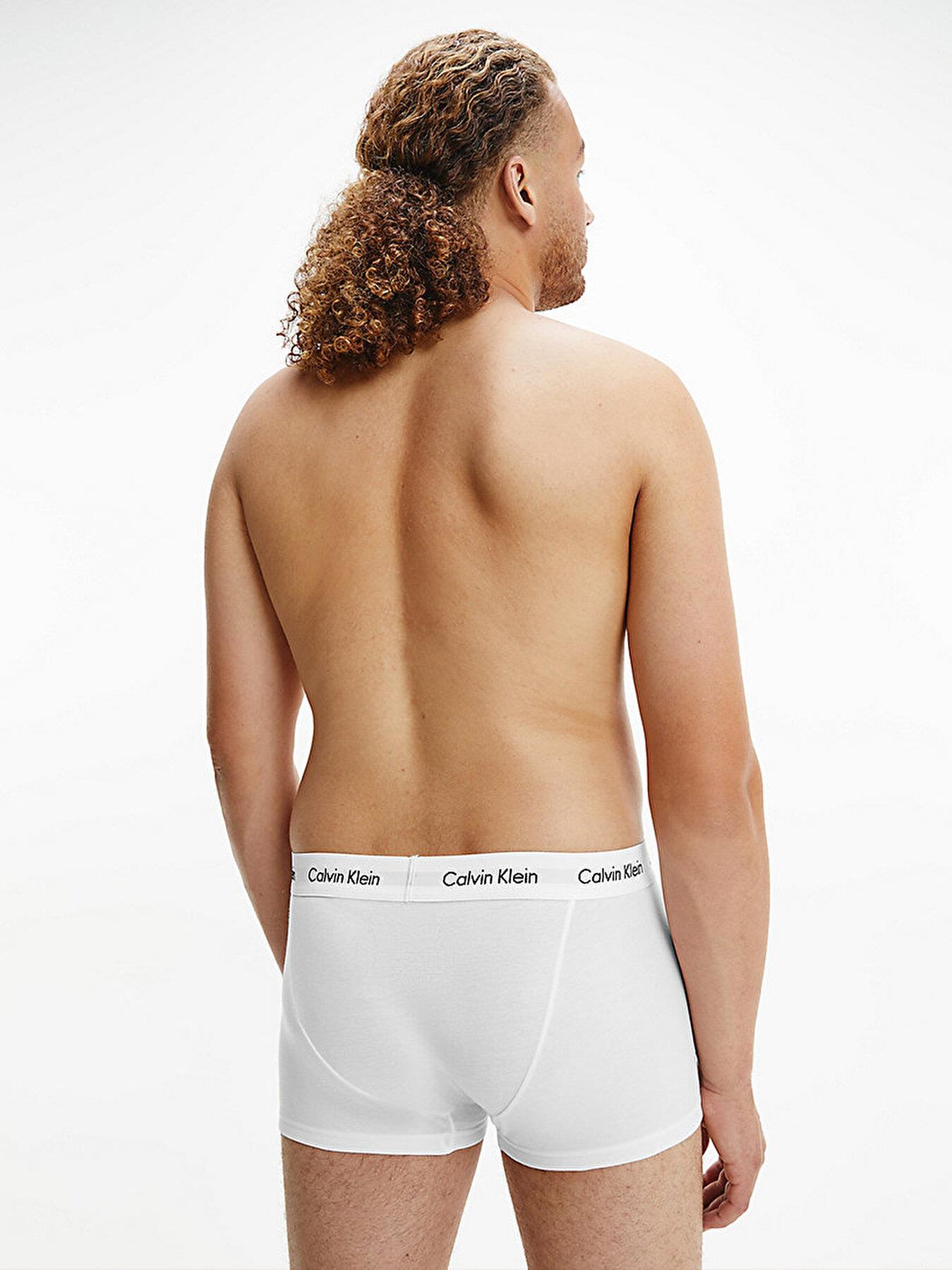 Calvin Klein Calvin Kleın Erkek Basic Calvin Klein İmzalı Bel Bantlı Beyaz Külot 0000U2664G-100