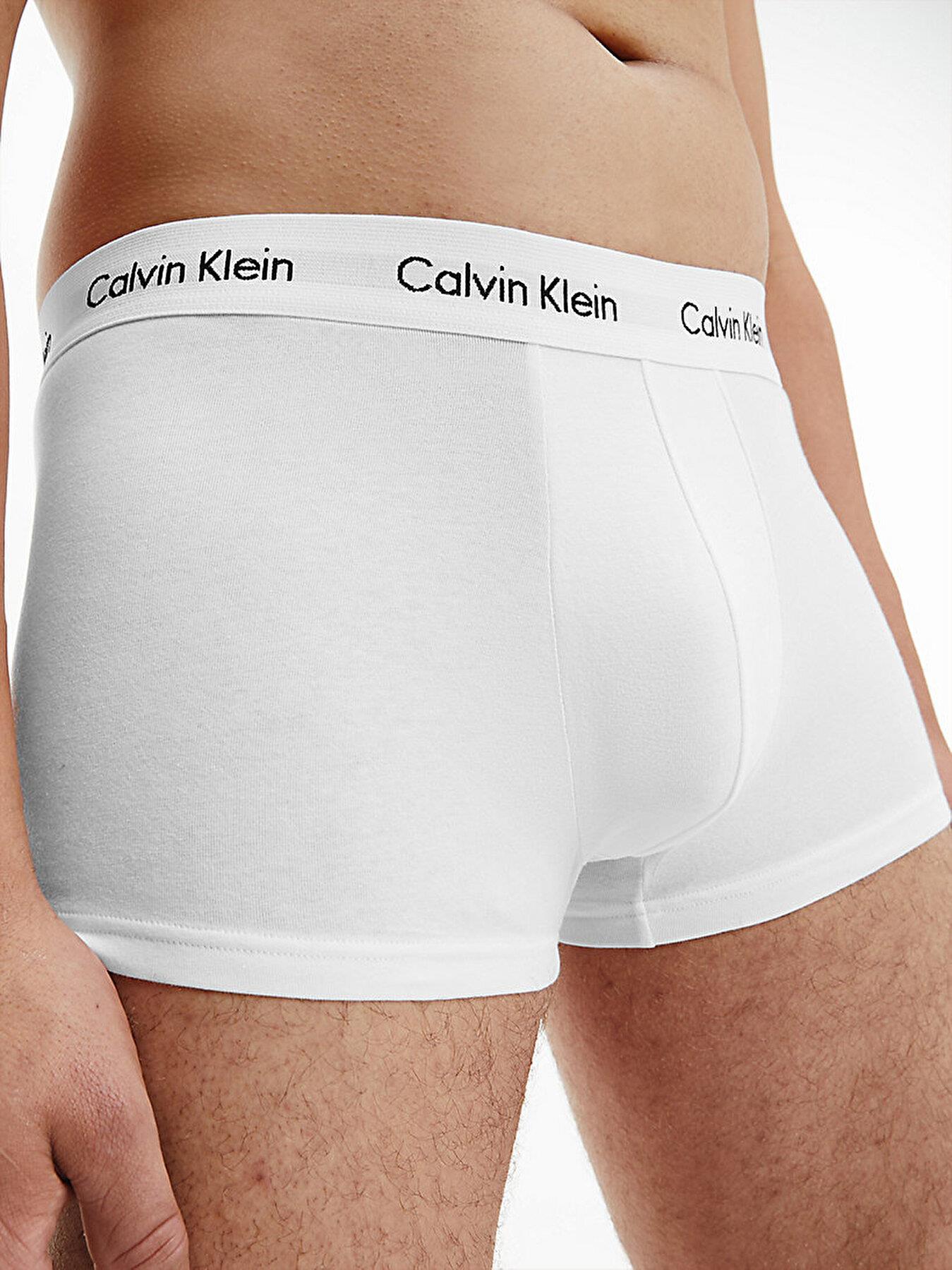 Calvin Klein Calvin Kleın Erkek Basic Calvin Klein İmzalı Bel Bantlı Beyaz Külot 0000U2664G-100