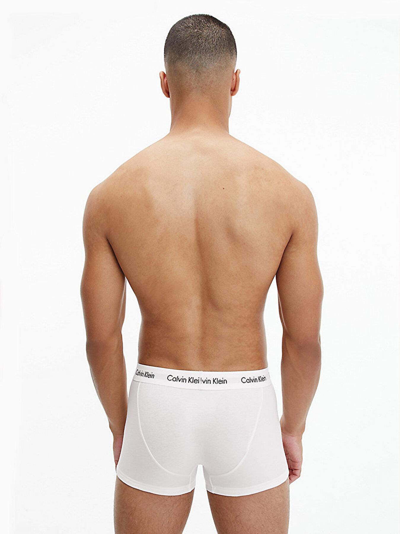 Calvin Klein Calvin Kleın Erkek Basic Calvin Klein İmzalı Bel Bantlı Beyaz Külot 0000U2664G-100