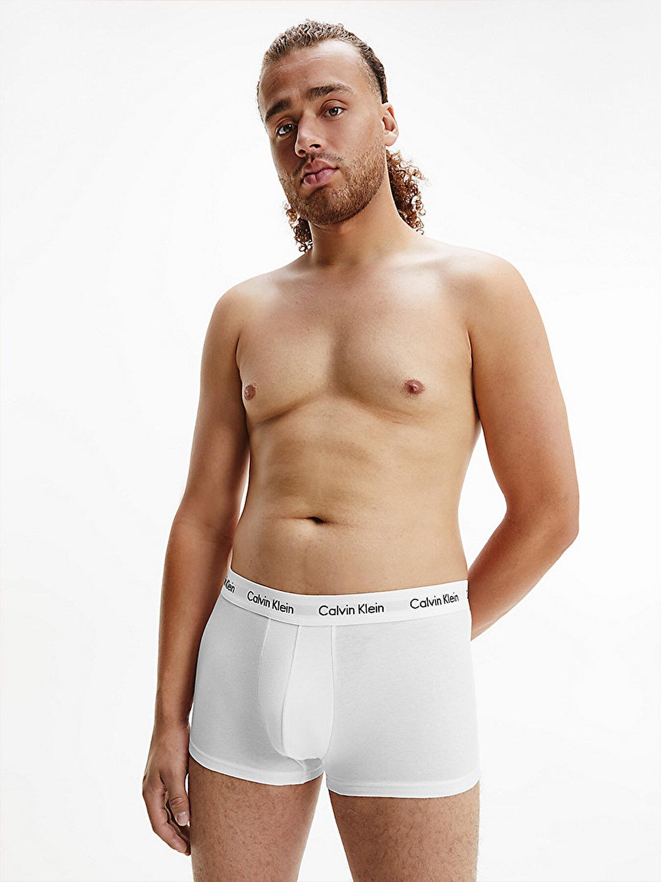 Calvin Klein Calvin Kleın Erkek Basic Calvin Klein İmzalı Bel Bantlı Beyaz Külot 0000U2664G-100