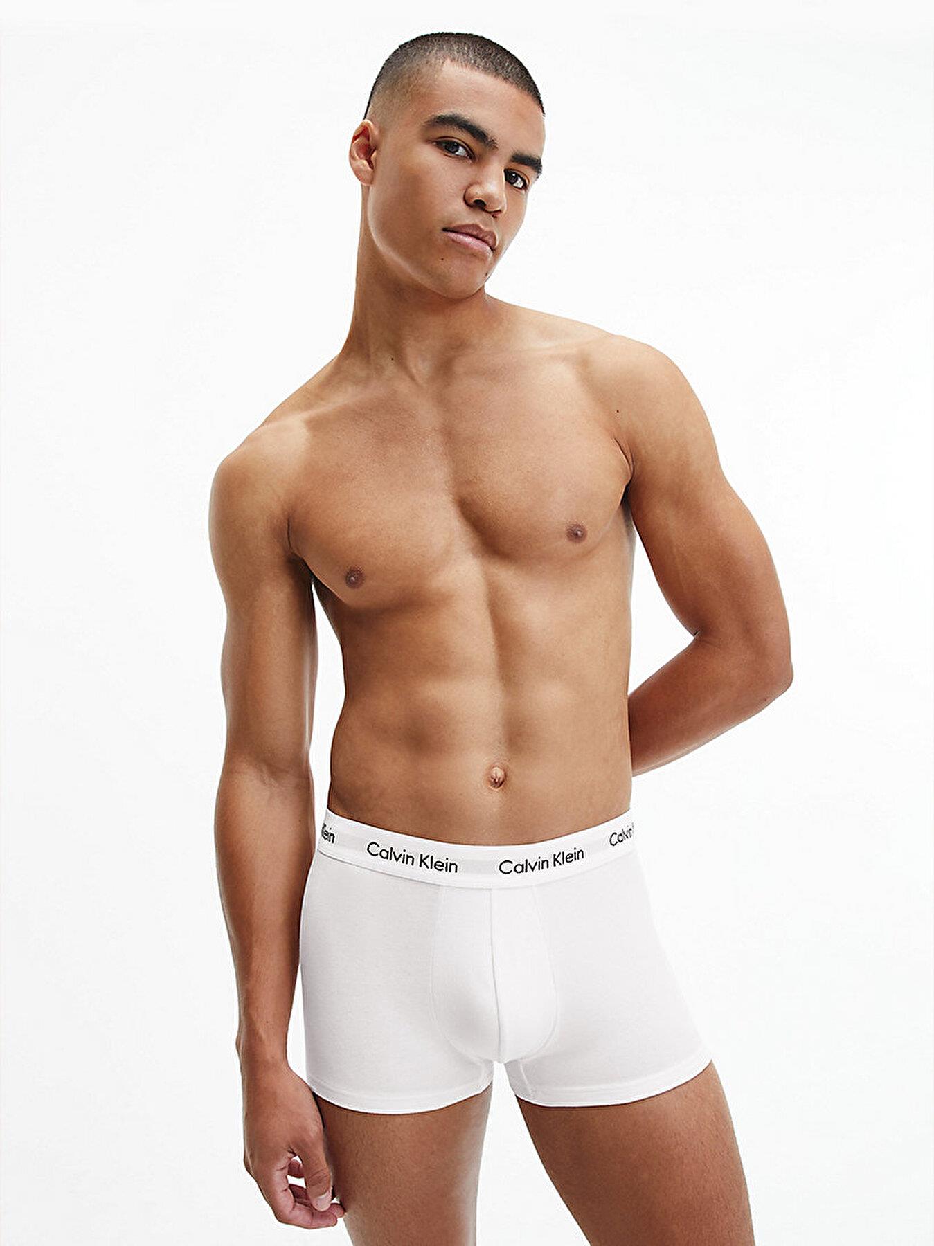 Calvin Klein Calvin Kleın Erkek Basic Calvin Klein İmzalı Bel Bantlı Beyaz Külot 0000U2664G-100