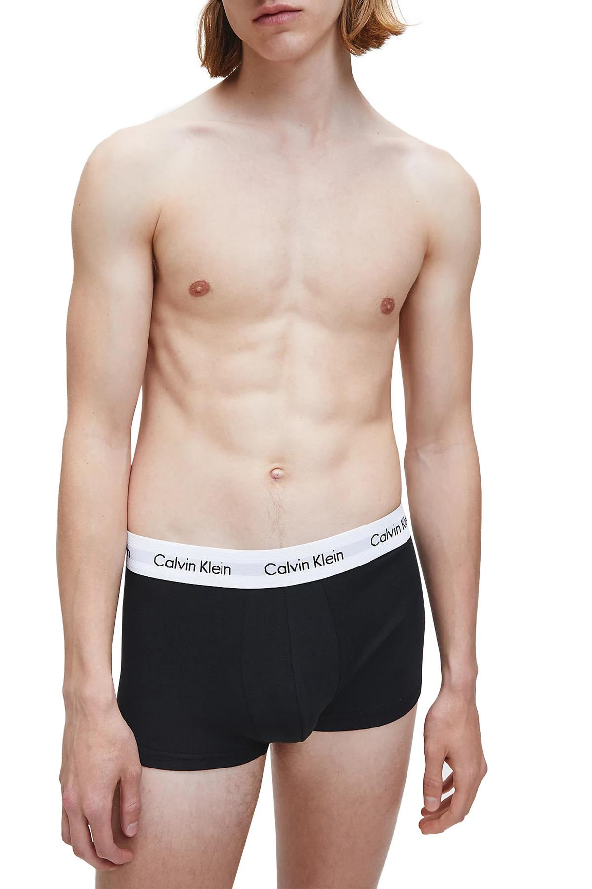 Calvin Klein Calvin Kleın Erkek Basic Calvin Klein İmzalı Bel Bantlı Siyah Külot 0000U2664G-001
