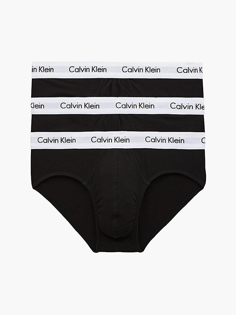 Calvin Klein Calvin Kleın Erkek Basic Calvin Klein İmzalı Bel Bantlı Siyah Külot 0000U2661G-001