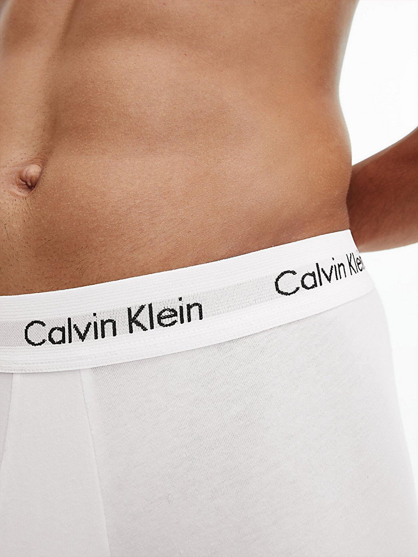 Calvin Klein Calvin Kleın Erkek Basic Calvin Klein İmzalı Bel Bantlı Beyaz Külot 0000U2664G-100