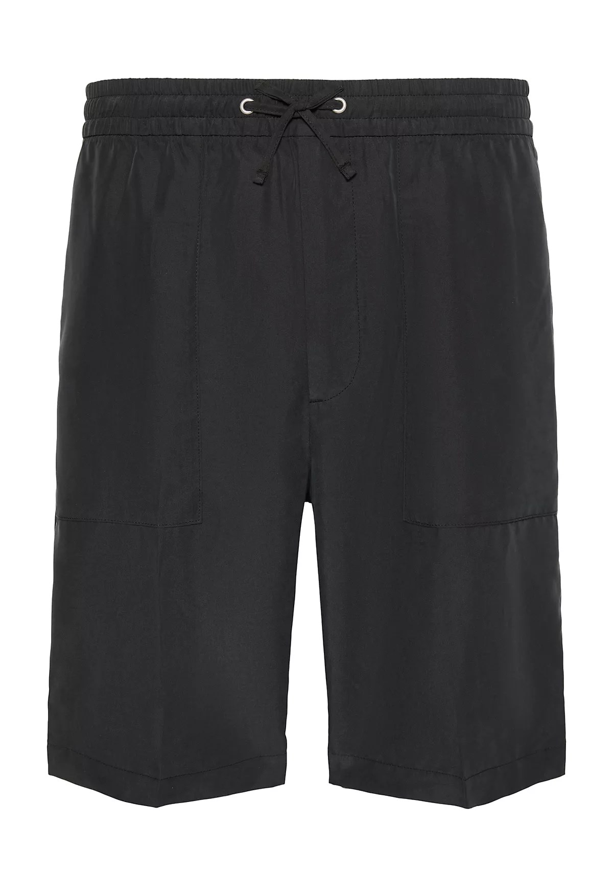 Calvin Klein Calvin Klein Erkek Beli Lastikli ve İp Bağlamalı Dikiş Detaylı Kısa Siyah Şort LV04LF614G-UB1