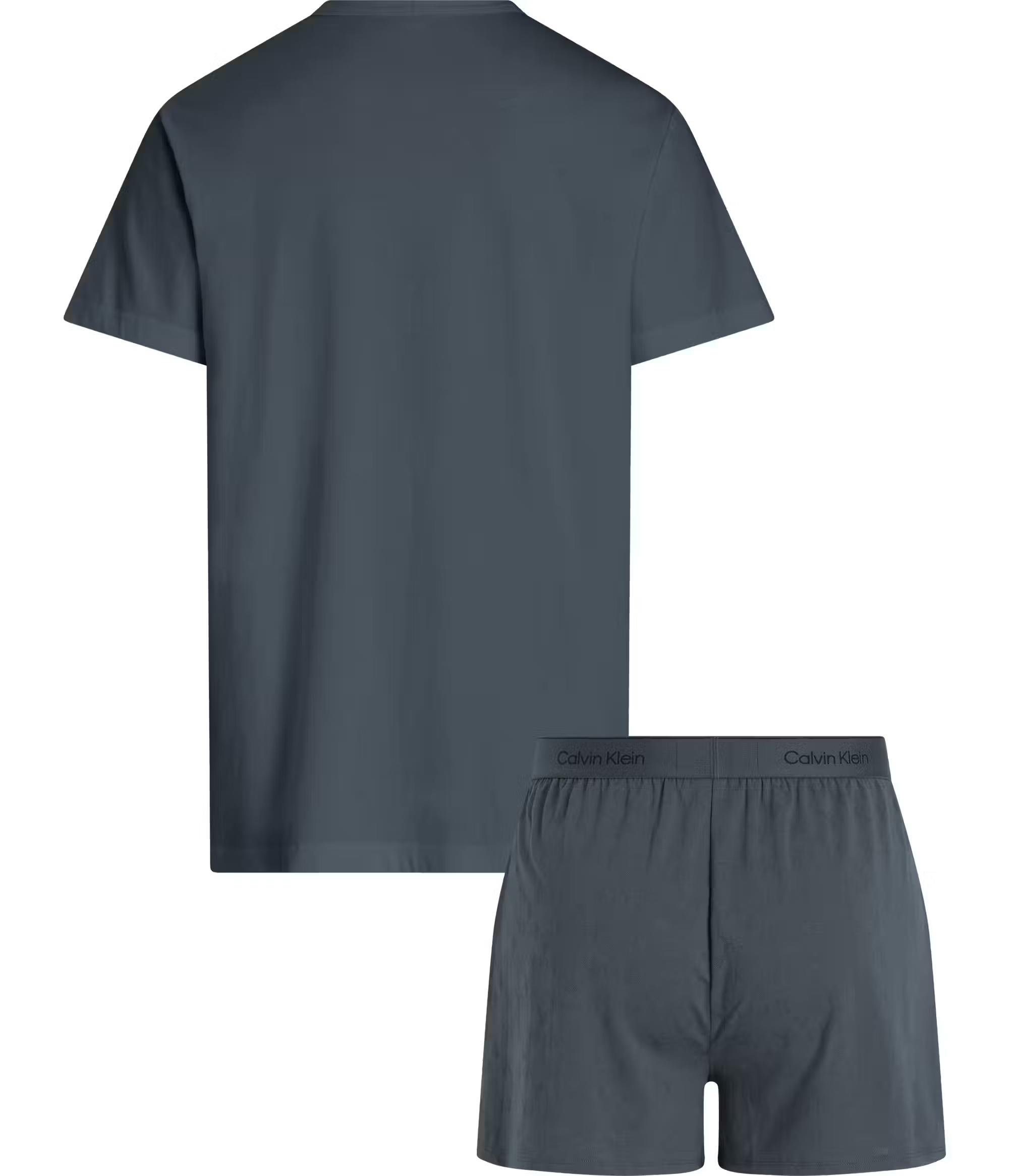 Calvin Klein Calvin Klein Erkek Beli Lastikli Kısa Boy Üzeri CK Desenli Gri İç Çamaşırı Takımı 000NM2662E-RG0