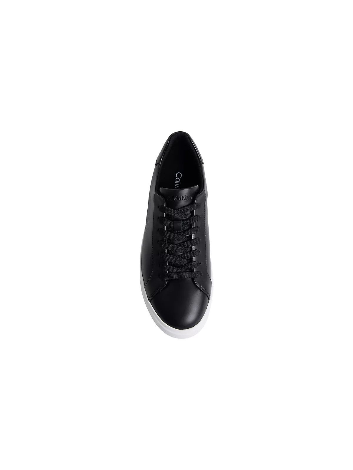 Calvin Klein Calvin Klein Erkek CK Logo Kabartmalı Düşük Bilekli Deri Siyah Sneaker HM0HM02123-BEH