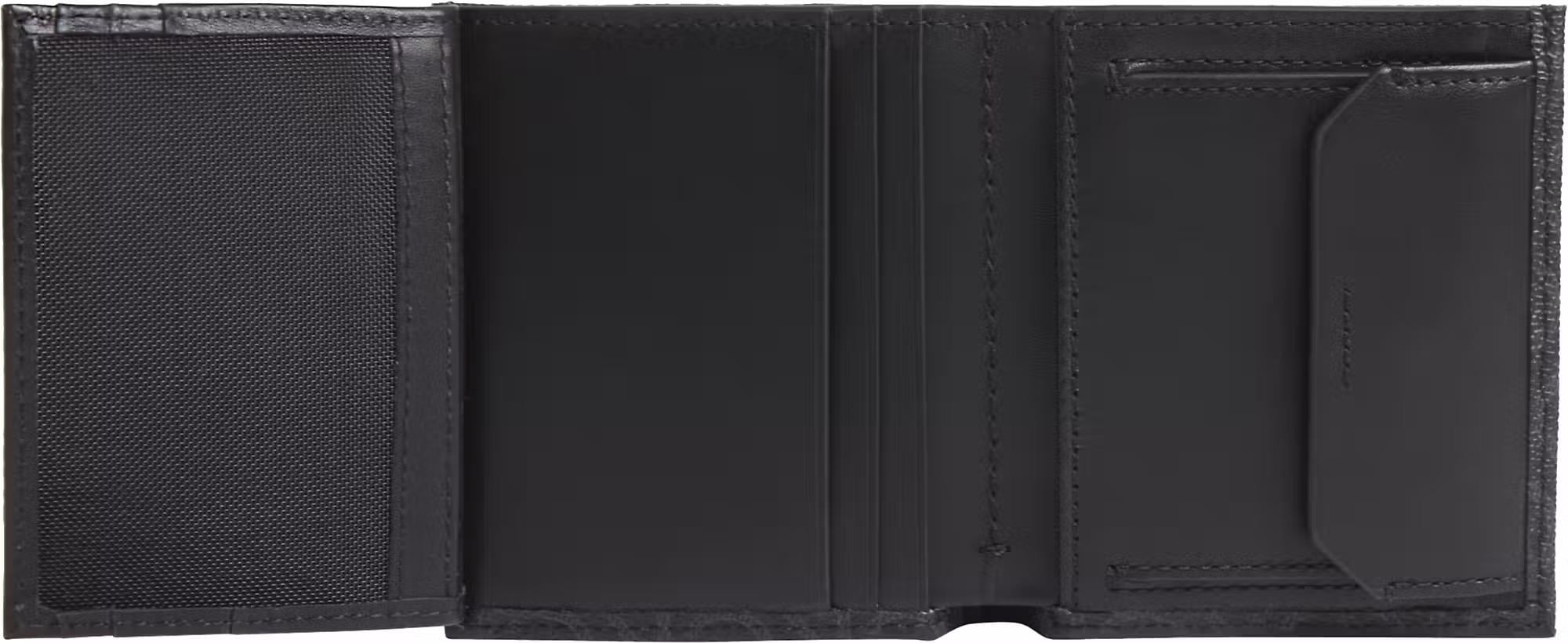 Calvin Klein Calvin Klein Erkek CK Monogram Logolu Ana Para ve Bozuk Para Bölmeli Siyah Cüzdan LV04D1040G-UB1