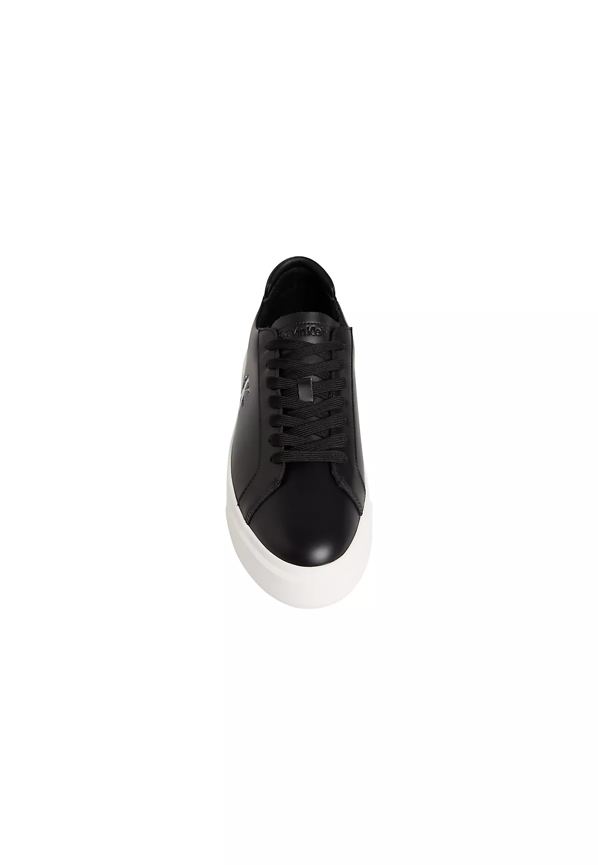 Calvin Klein Calvin Klein Erkek Deri Bağlamalı Rahat Taban CK Yazı Detay Siyah Sneaker YM0YM01460-BEH