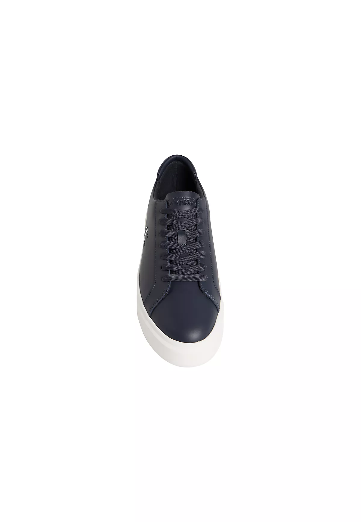 Calvin Klein Calvin Klein Erkek Deri Bağlamalı Rahat Taban CK Yazı Detay Lacivert Sneaker YM0YM01460-BAI