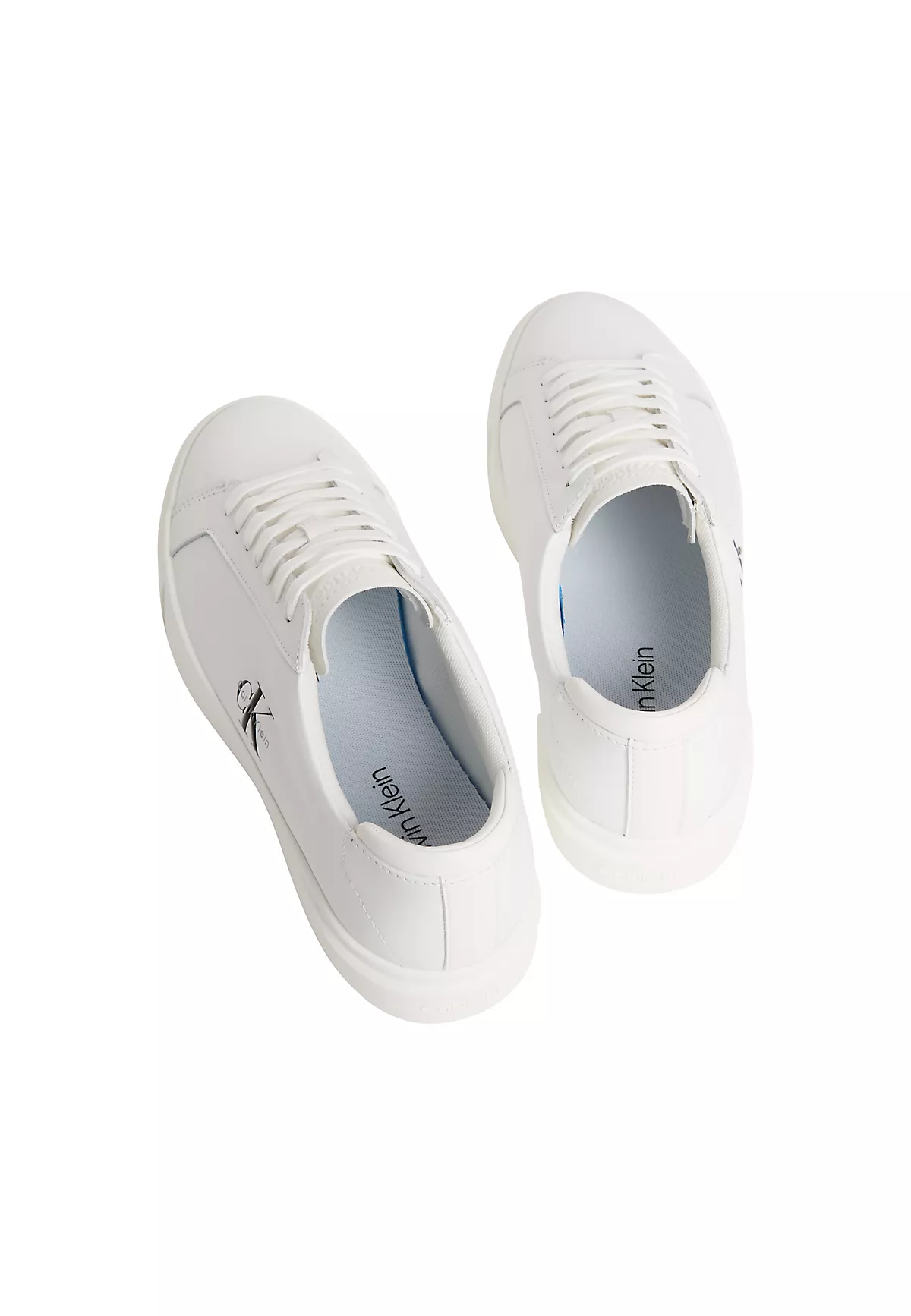 Calvin Klein Calvin Klein Erkek Deri Bağlamalı Rahat Taban CK Yazı Detay Beyaz Sneaker YM0YM01460-0K4