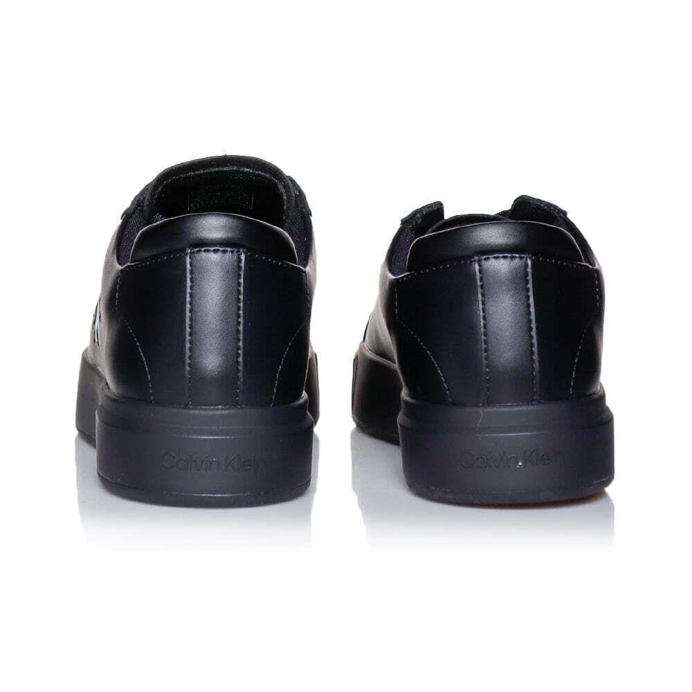 Calvin Klein Calvin Klein Erkek Deri Bağlamalı Rahat Taban CK Yazı Detay Siyah Sneaker YM0YM01460-0GJ