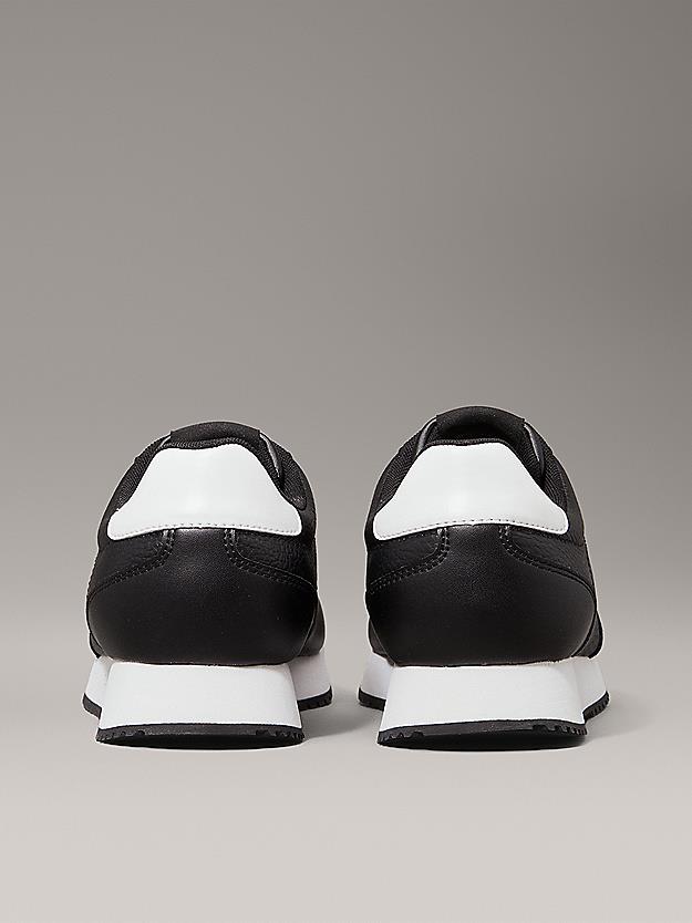 Calvin Klein Calvin Klein Erkek Deri Düşük Bilekli Pürüzsüz Yuvarlak Burunlu Rahat Taban Siyah Sneaker YM0YM01187-0GN