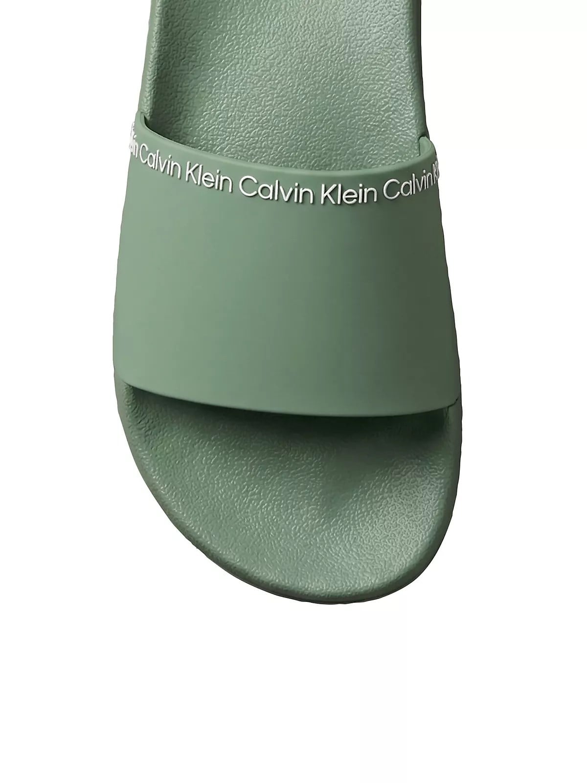 Calvin Klein Calvin Klein Erkek Deri Rahat Taban Günlük Kullanım Yeşil Terlik HM0HM02108-LKG