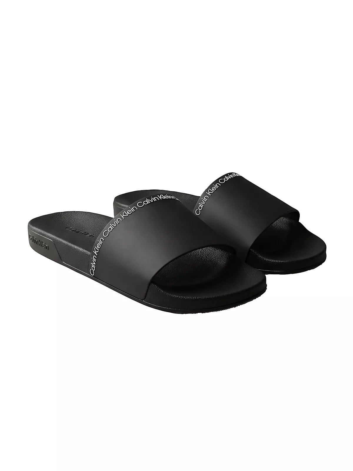 Calvin Klein Calvin Klein Erkek Deri Rahat Taban Günlük Kullanım Siyah Terlik HM0HM02108-BEH