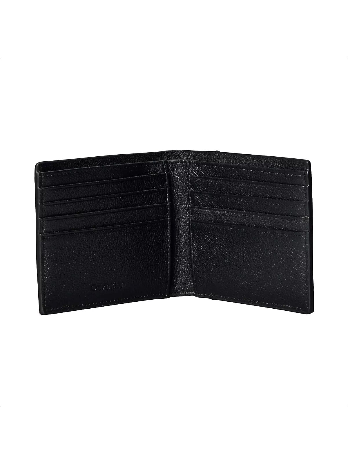 Calvin Klein Calvin Klein Erkek Desenli Metal Tokalı Kabartmalı Deri Siyah Cüzdan LV04D1177G-UB1