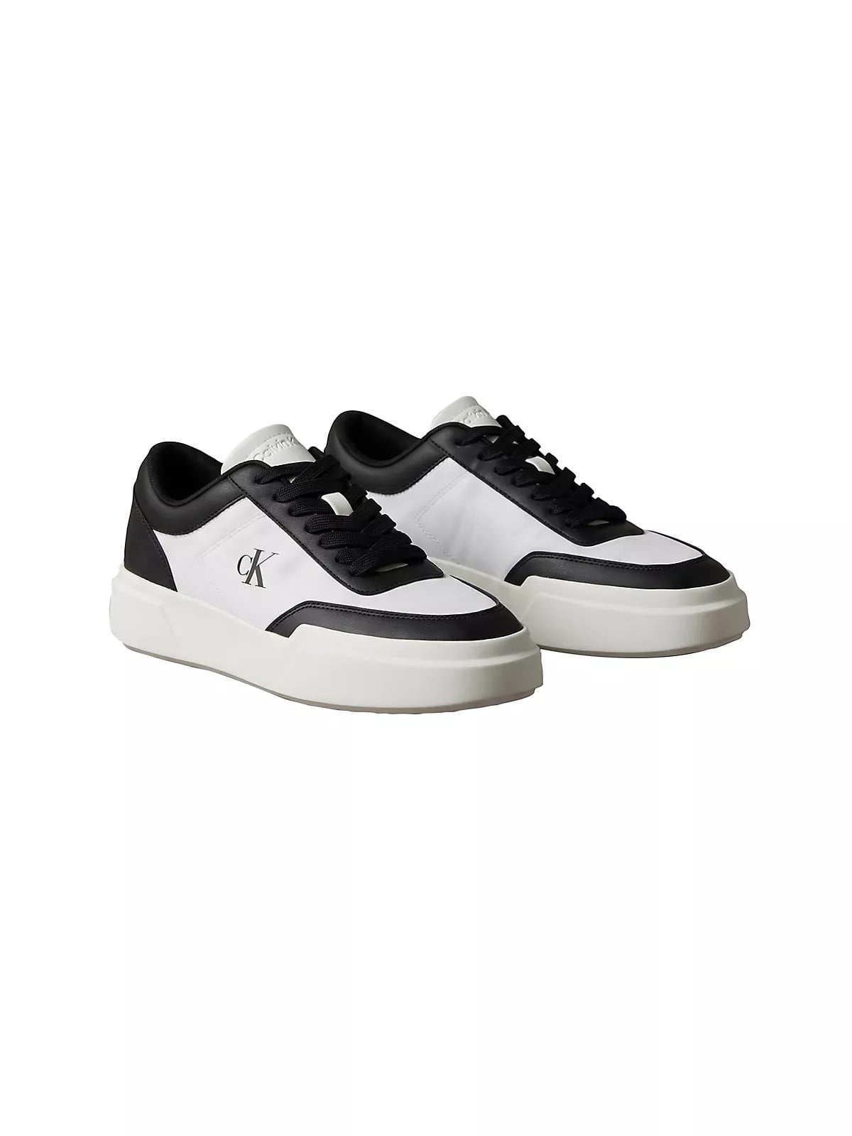 Calvin Klein Calvin Klein Erkek Düşük Bilekli CK Logo İmzalı Deri Beyaz Sneaker HM0HM02326-01W