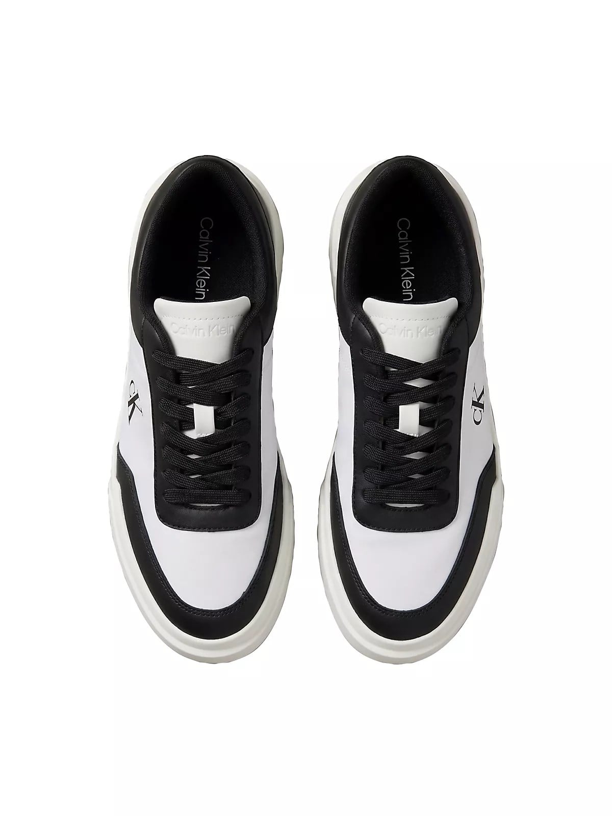 Calvin Klein Calvin Klein Erkek Düşük Bilekli CK Logo İmzalı Deri Beyaz Sneaker HM0HM02326-01W