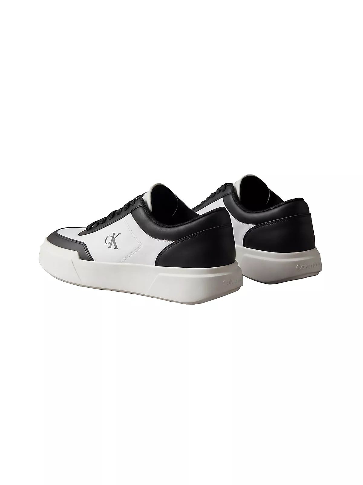 Calvin Klein Calvin Klein Erkek Düşük Bilekli CK Logo İmzalı Deri Beyaz Sneaker HM0HM02326-01W